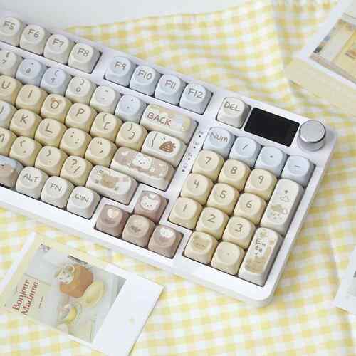 C98PRO三模机械键盘蓝牙麻将音静音套件成品RGB带屏幕热插拔客制