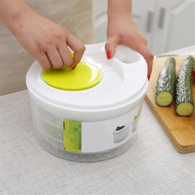 Salad Spinner Lettuce Greens Washer Dryer Drain Crisper Stra