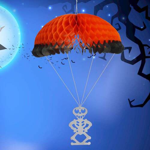 Halloween decorations skeleton witch bat hanging paper 吊饰