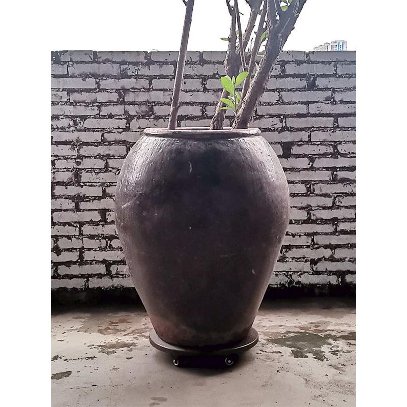 花叶®户外特厚特硬移动托盘圆形带万向轮底座花盆水缸鱼缸大承重