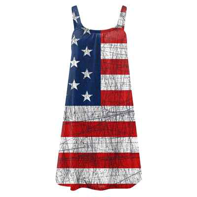 production suspender casual sleeveless loose flag Womens