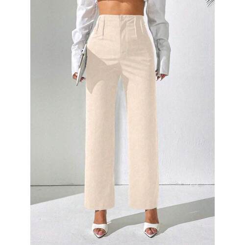 Z 64247 High waist straight pants 腰显瘦直筒裤跨境速卖
