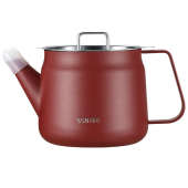 闪闪优品 304不锈钢油壶家用厨房过滤油渣不挂油大容量滤网油容器