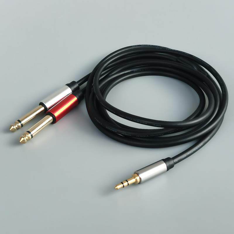 双6.5转3.5音频线大二芯电钢琴音箱调音台功放连接笔记本电脑手机