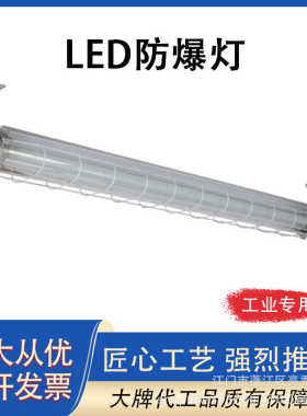 led防爆荧光灯T8日光灯管喷漆房车间仓库厂房1.2m单双管防爆灯
