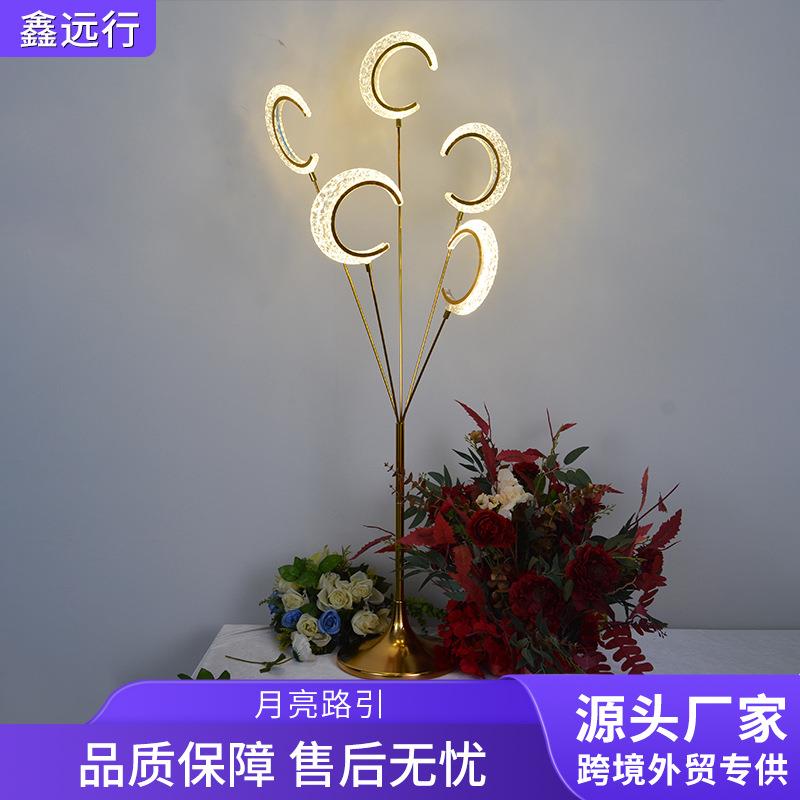 新款5头菱面路引灯场地节日氛围布置道具婚庆装饰路引灯铁艺摆件