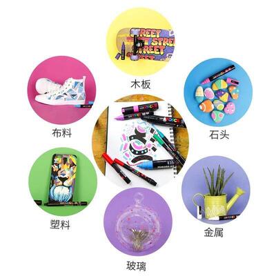 1 Set of UNI POSCA Marker Pen Set PC-1M PC-3M PC-5M POP Adve