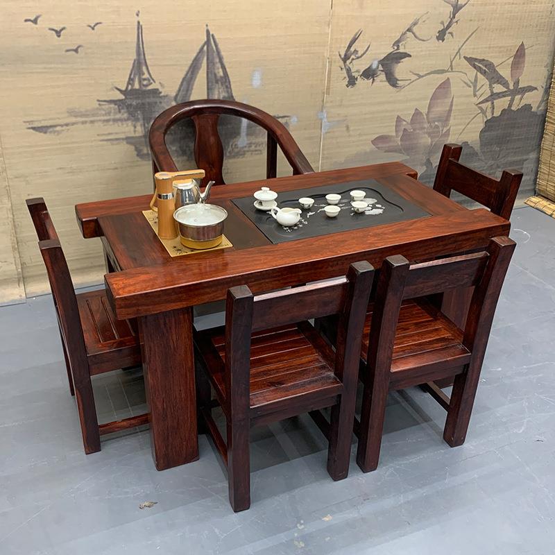 老船木茶桌椅组合阳台茶几实木茶桌小户型客厅办公室茶台泡茶套装