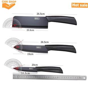 steel Knife kitchen Black set Paring board knife cutting