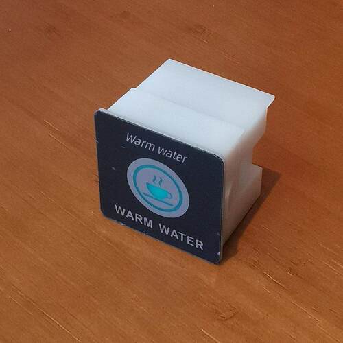 商用开水器按键WH03B触控方形开关触摸按钮饮水机感应取水按钮