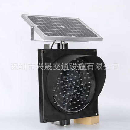闪高速公路led 频路口警示灯灯黄 慢闪灯黄桥梁太阳能频圆形灯闪