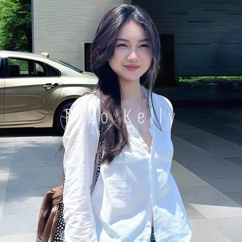 Rixo Kelly花边设计感拼接长袖衬衫女气质高级感休闲显瘦防晒上衣