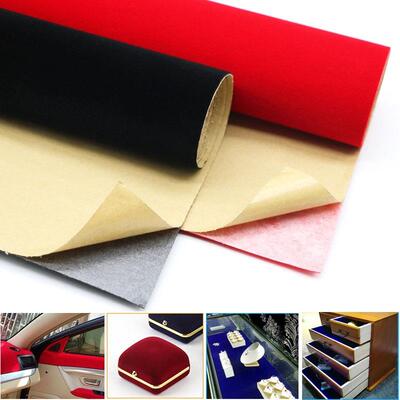 (Roll Packed ) Self Adhesive Soft Velvet Fabric Velour Felt