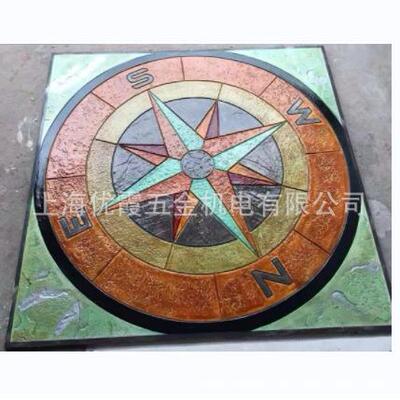 长期供应彩色艺术地坪模具甘肃省武威市天一时代广场水泥压花地坪