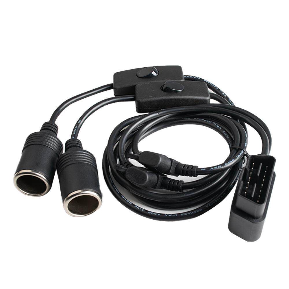 汽车设备OBD取电线点烟器供电线汽车OBD2转点烟器连接线电源线