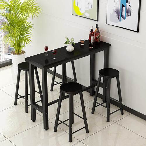 创意酒吧台家餐桌客厅隔桌断小吧台用铁艺高脚桌LL0012椅多功能简