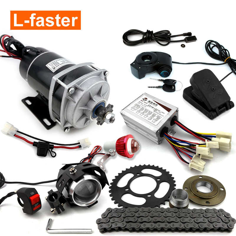 450W 经济型电动 3 轮自行车转换套件有刷齿轮直流电机MY1020ZXFH