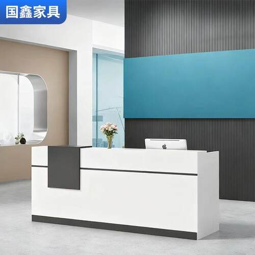 公司前台接待台烤漆咨询台服装店铺收银台酒店弧形吧台美容院柜台