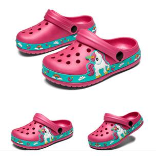 Child Summer Rubber Kid Slipper Shoes Skid Anti Sandals Hole