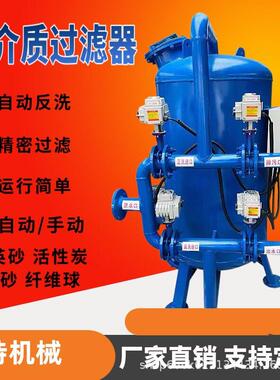碳钢过滤水处理工业大型多介质石英砂活性炭锰砂软化树脂过滤器