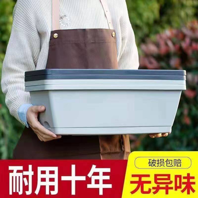 阳台种菜盆种菜神器家庭托盘蔬菜超大号塑料长条花盆槽盆栽种植盆