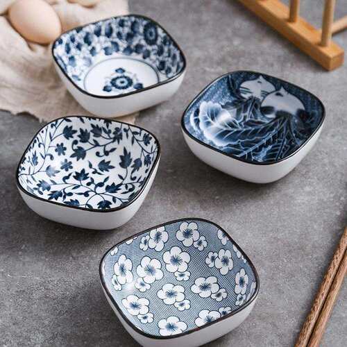 日式餐具家用陶瓷味碟小盘子酱醋调料咸菜小吃碟醋碟蘸料酱油碟子