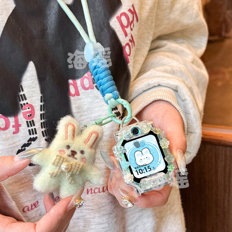 适用小学生天才D2AQ2AZ9Z8Z7SD3Q1A儿童电话手表带吊坠挂脖保护套,手表,配件,淘宝优惠券,粉丝福利购,淘宝优惠卷