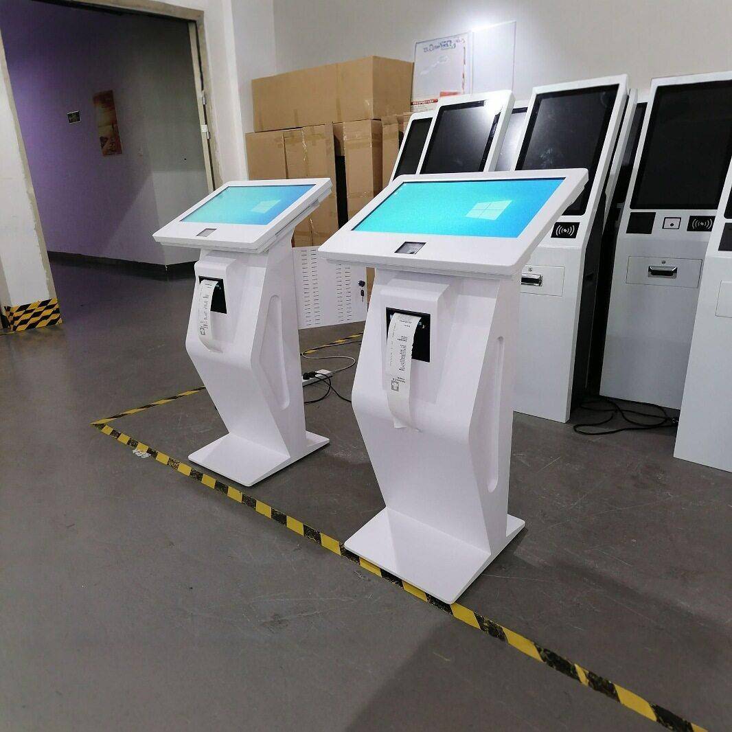 定制智能查询取票一体机签名机落地多媒体终端带打印机二维码扫描