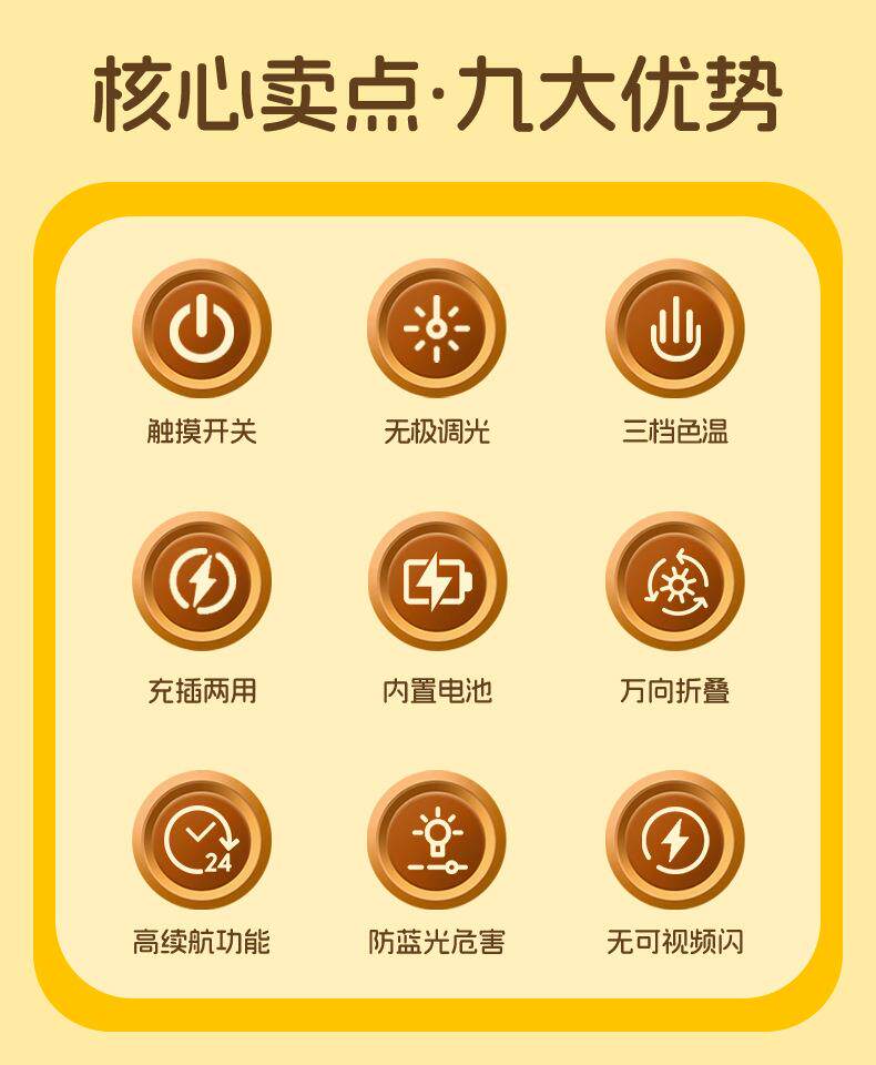 Лампа для чтения 可充电宿舍小台灯大学生护眼学习专用夹子夹式床头阅读灯书桌台风