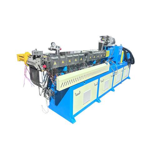 功能母粒造粒机可降解母粒造粒机双螺杆PE+淀粉造粒挤出机设备