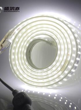 新款直销led灯带220V5730双排三排高压2835家装工地高亮柔性户外