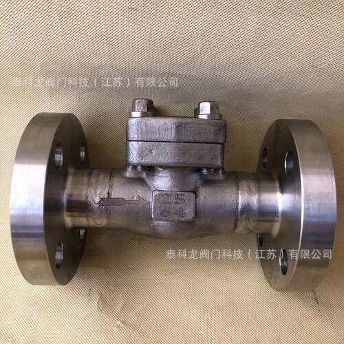 H44W-64R不锈钢16高压高温锻钢止回阀法兰卧旋启式单向阀DN6580