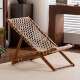 编织透气躺椅家用客厅阳台靠背椅午睡办公室休闲椅创意懒人折叠椅