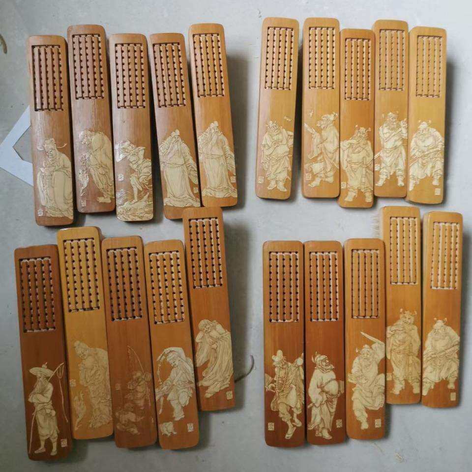 手工雕刻文玩刷马毛万毛清灰提亮核桃金刚包浆上色刷子留青雕刻刷