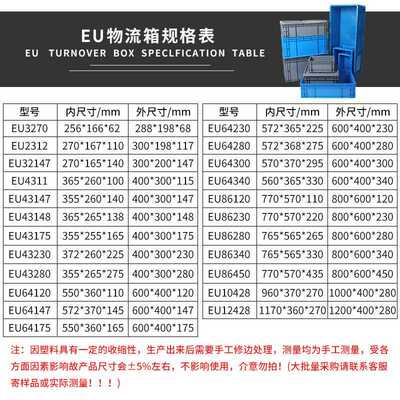 富卡12428长方形EU物流汽配塑料鱼箱1428塑料周FHJ0转箱养养龟立