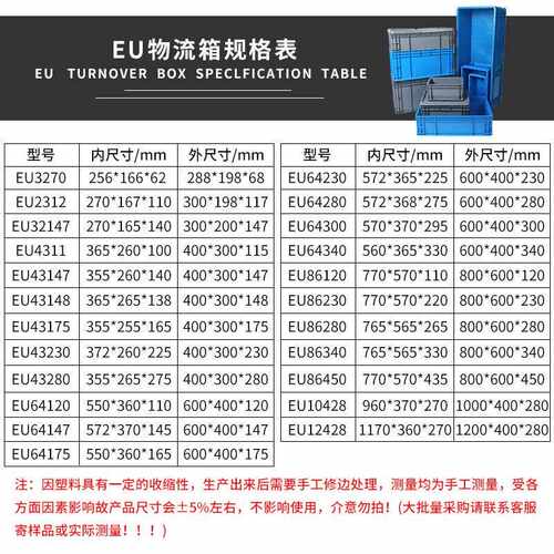 富卡12428长方塑料周转窄箱形EU流箱1物0428养鱼缸乌龟立可做VPF