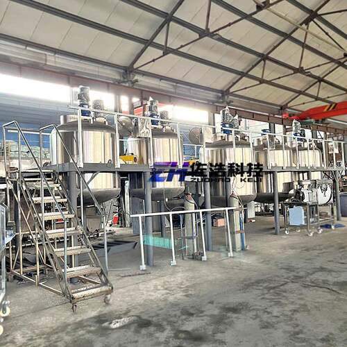 液体搅拌罐水溶肥成套加工设备日化化工搅拌罐配套生产线反应釜