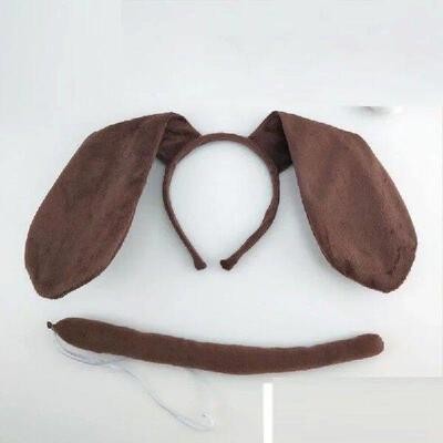 Adult Kids Children Party Plush Headbands Dog Ears Hair