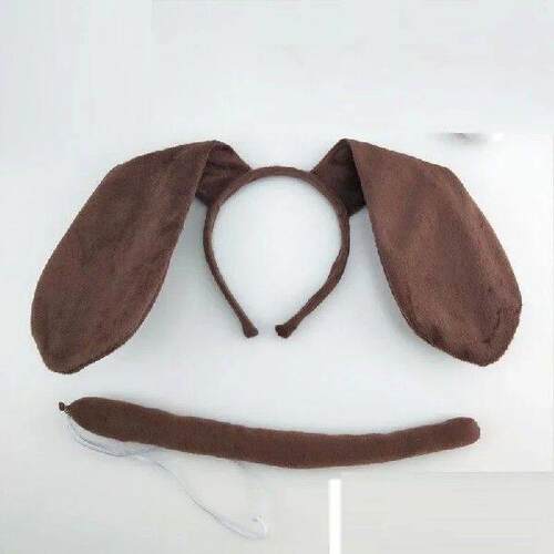 Adult Kids Children Party Plush Headbands Dog Ears Hair