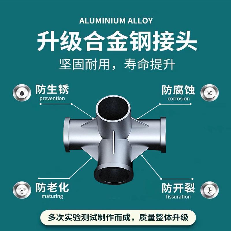 钢架结实组装衣柜家用卧室出租房用加固加厚简易布衣柜收纳衣橱