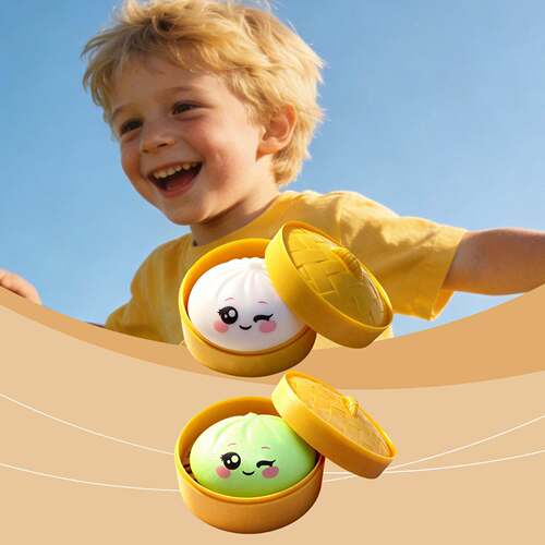 DOWMOO Baozi Squeeze Toy - Adorable and Realistic Baozi-Shap