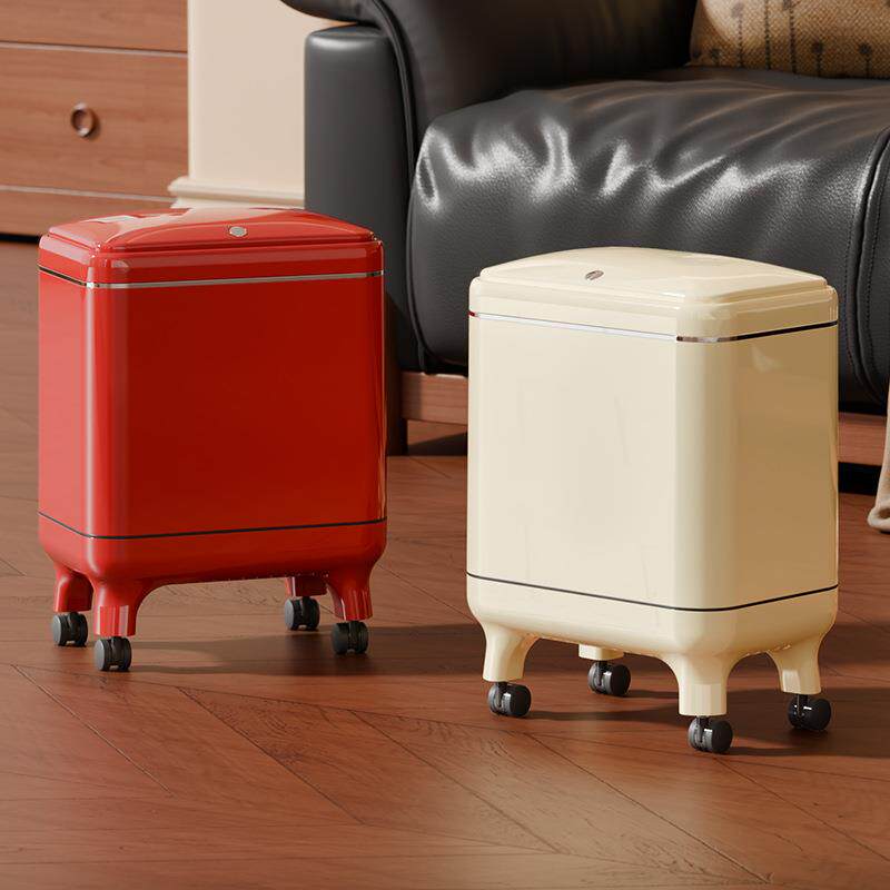 客垃圾桶轻奢高级用感大号大厅容量家卫生间厨Y-1750房带盖带轮子