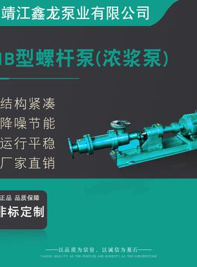 1-1B型单螺杆式输送螺杆泵浓浆泵厂家可定制