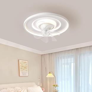 新跨境顶直954供款 卧室风卧扇灯现代简约房间儿童房吸灯带吊扇灯