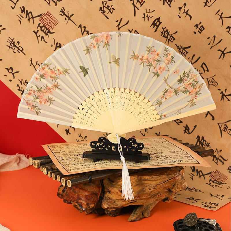 夏天扇子古风扇子折叠扇子古风折扇汉服扇新中式女扇舞蹈扇小扇子