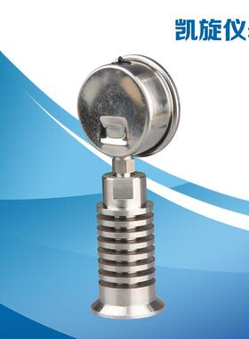 卫生型不锈钢隔膜压力表 Y0TP6卡箍式6卡盘50.无品牌/5 4定制可散