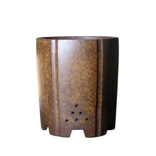 精品宜兴紫砂盆六方兰花盆花卉绿植物盆栽大号柴烧手工花盆盆栽盆