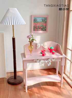 粉红色系列娃娃屋家具场景12分Ob11照片配件装饰道具柜6宝宝与Bjd