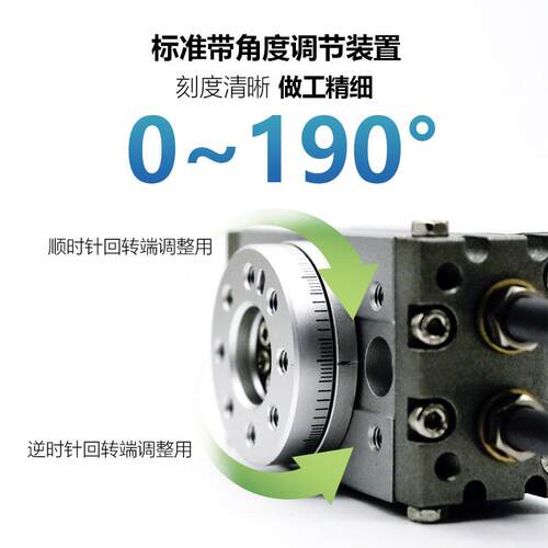 摆动旋转气缸HRQ气动90度180度MSQB-10A/20A/30A/50A/70A/100A