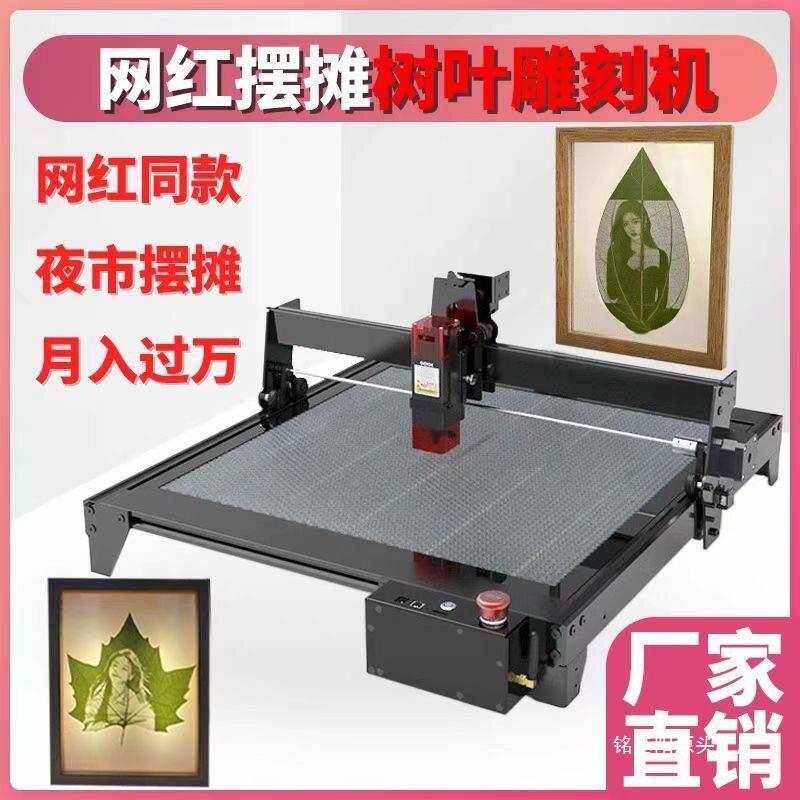 打印照片摆摊机器叶雕设备激光红树叶网激光雕刻机玻璃锤子叶子画